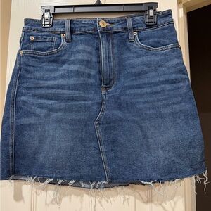 STS Blue Frayed Hem Denim Mini Skirt